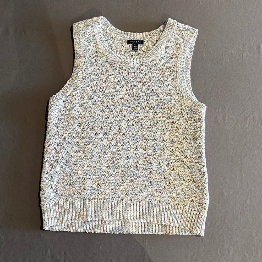 Tribal Multicolor Crochet tank top